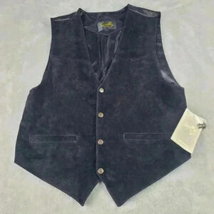 Scully Leather Snap Vest NWT